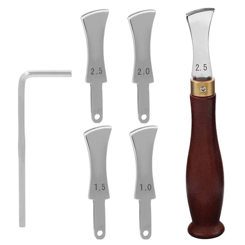 Leatherwork Edge Creaser - Leather Edge Creaser Tools, Shallow Slot