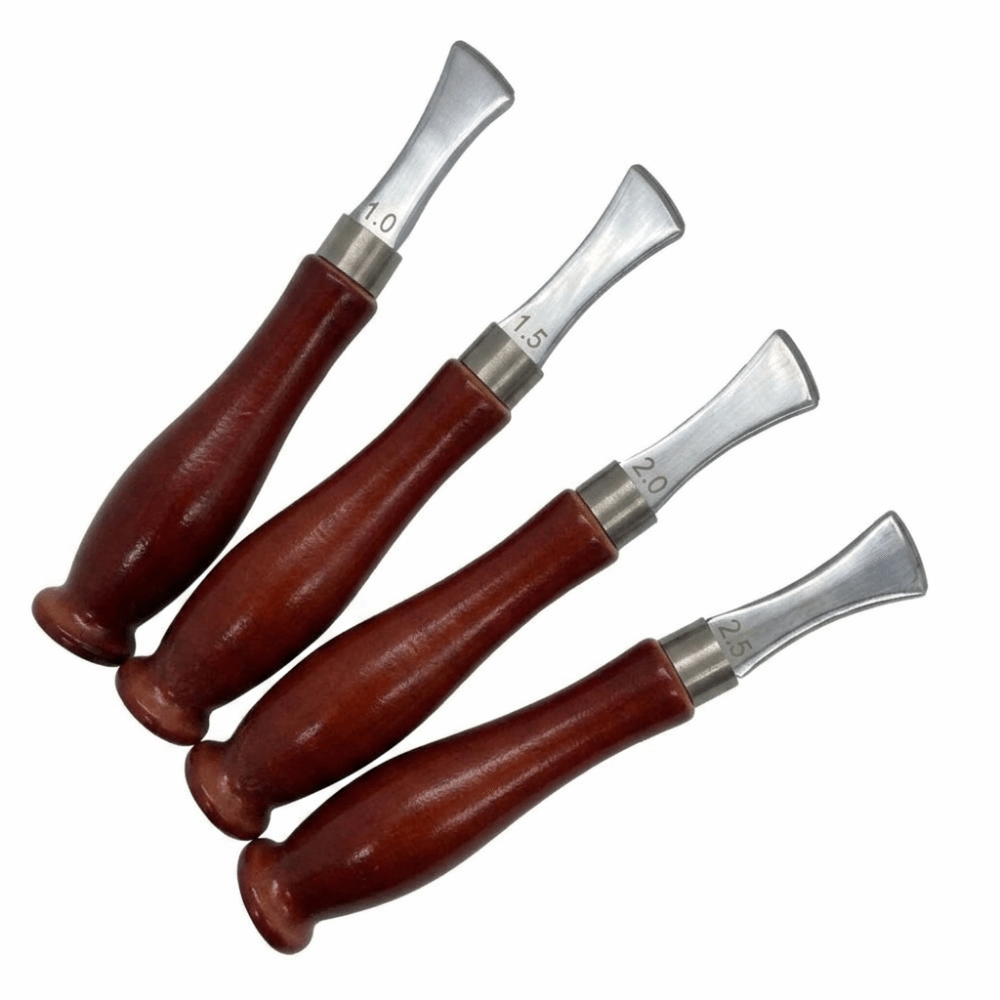 Leatherwork Edge Creaser - 4pcs Precision Beveler Leather Edge Creaser