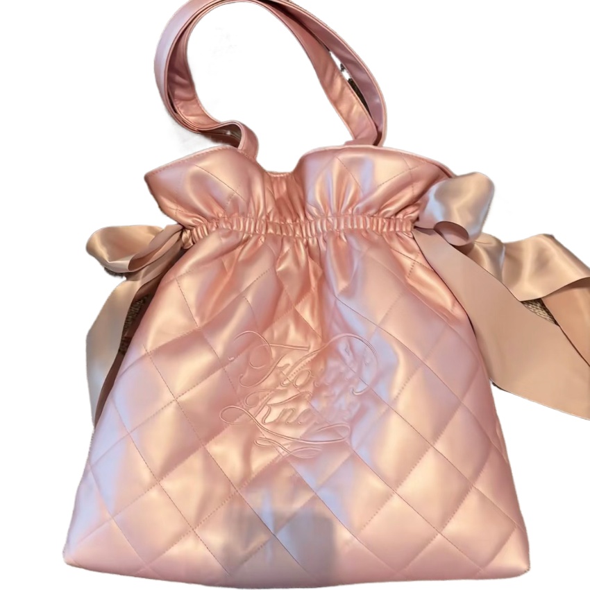 Leatherwork Workshop - Flowerknows Travel Tote Bag Pink Crossbody