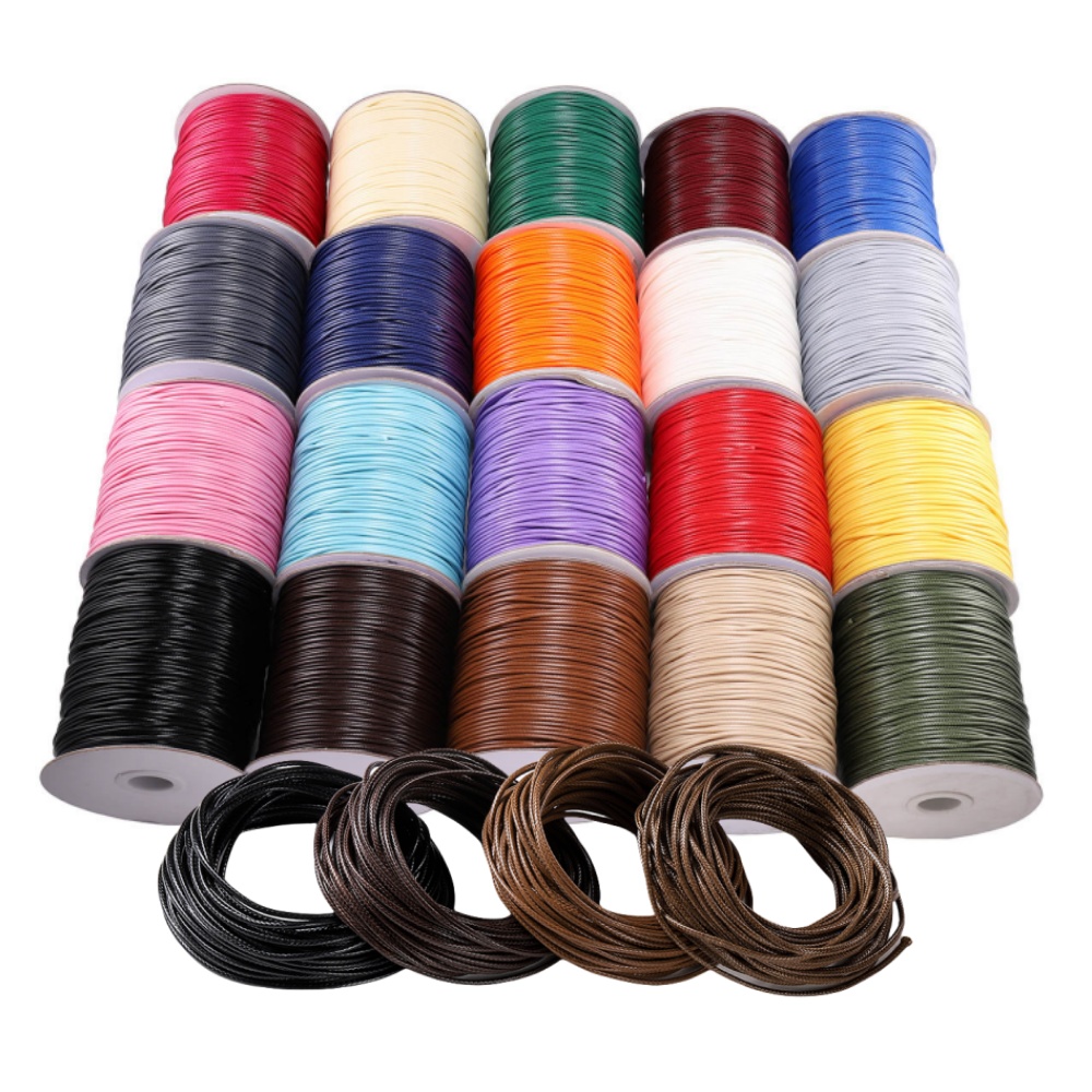 Leatherwork Beginner - 10M/Lot 0.5-2.5mm Leather Line Waxed Cord