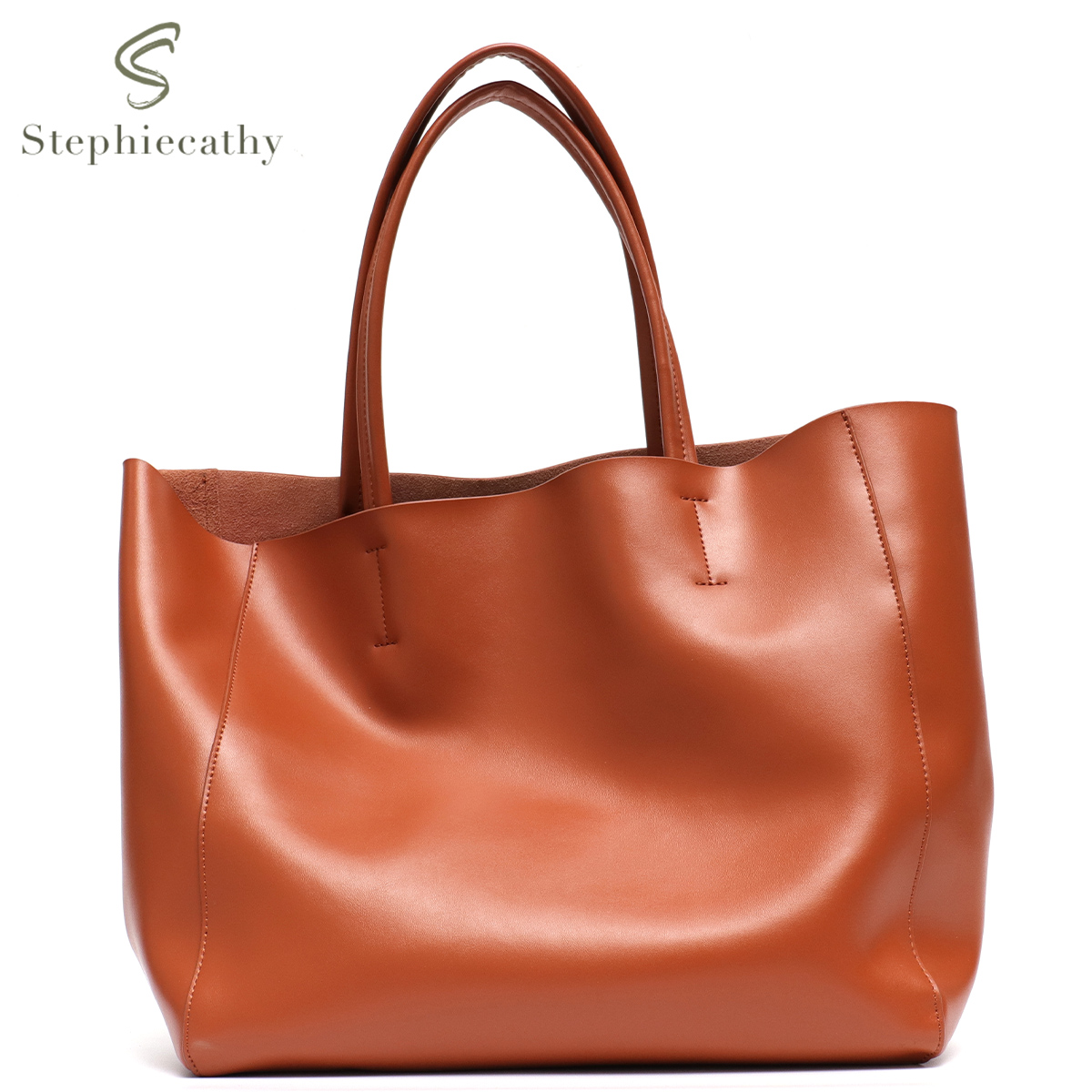 Leatherwork Workshop - Minimalist Big Tote Bag Women Fashionable