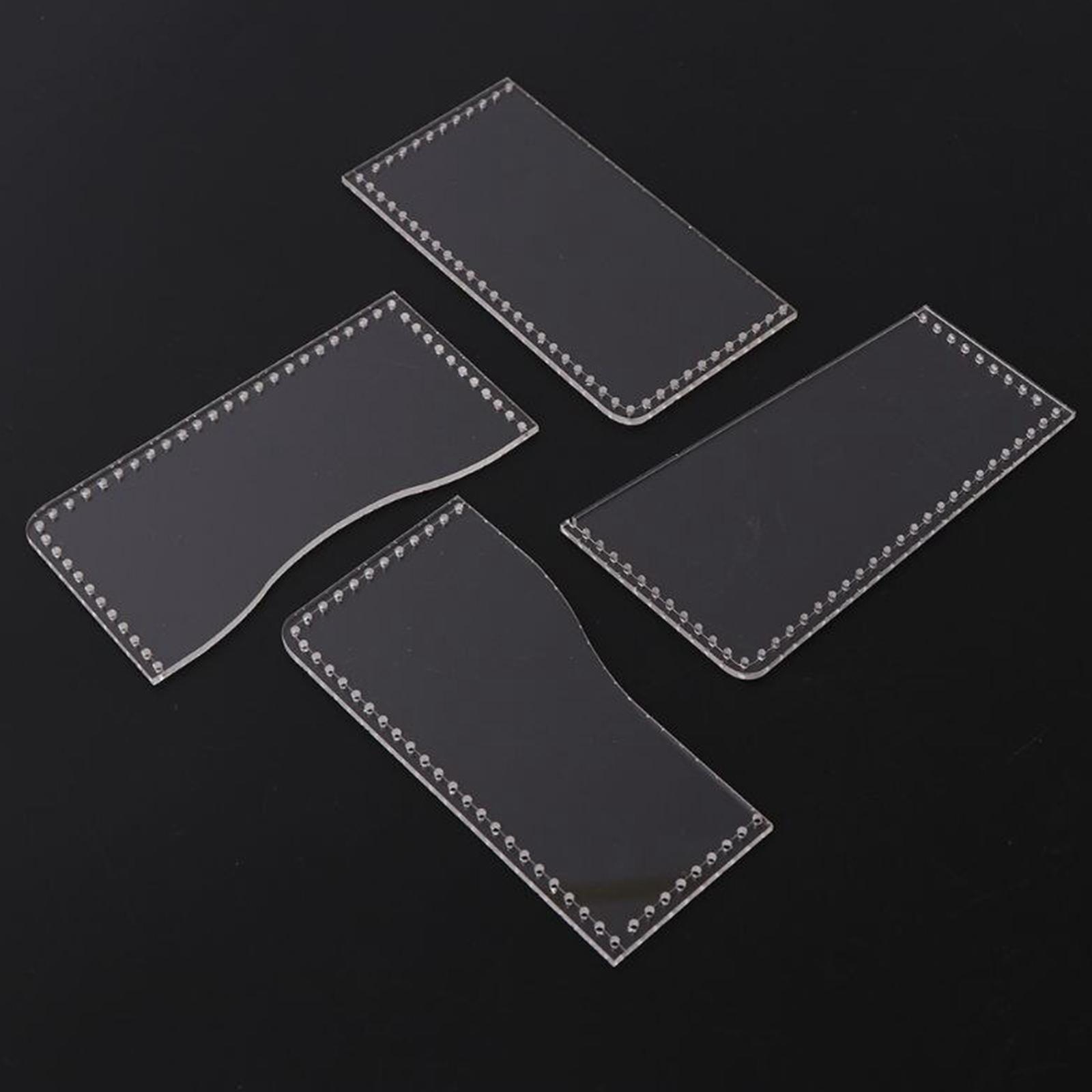 Leatherwork Templates - Acrylic Leather Wallet Card Bag Pattern