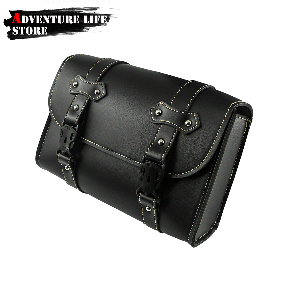 Leather Work Bag - Xe Máy Bánh Trước Saddlebags Bên