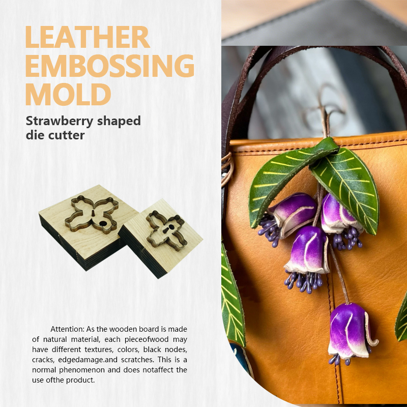 Leatherwork Templates - Large And Small Bell Flower Leather