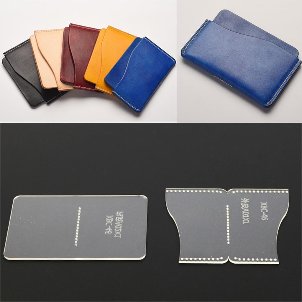 Leatherwork Templates - Acrylic Leather Work Template Card Holder