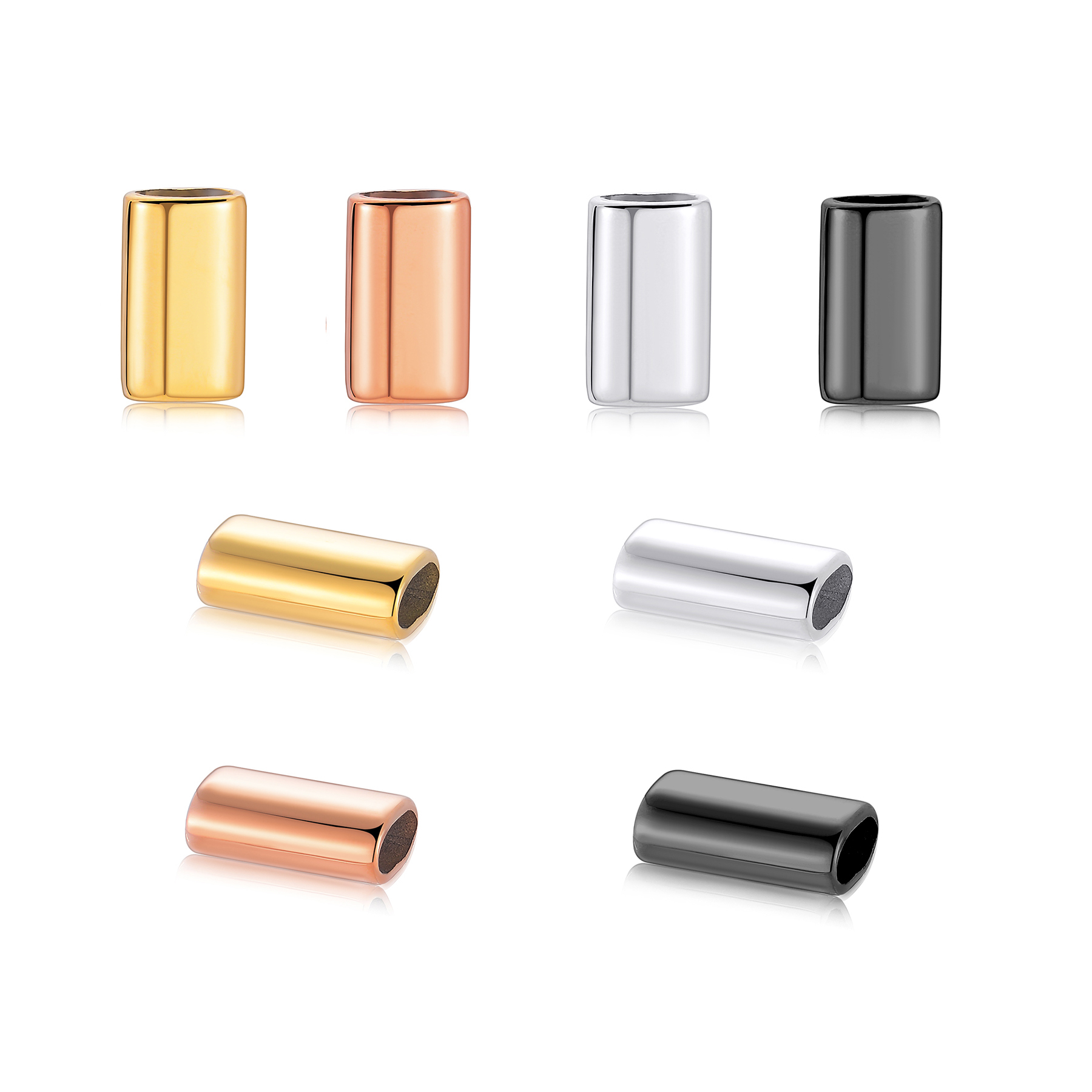 Leatherwork Beginner - 6PCS Stainless Steel Charm Slider Spacer