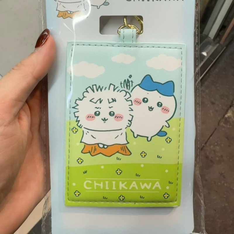 Leather Work Japan - Chiikawa Anime Print PU Card Holder