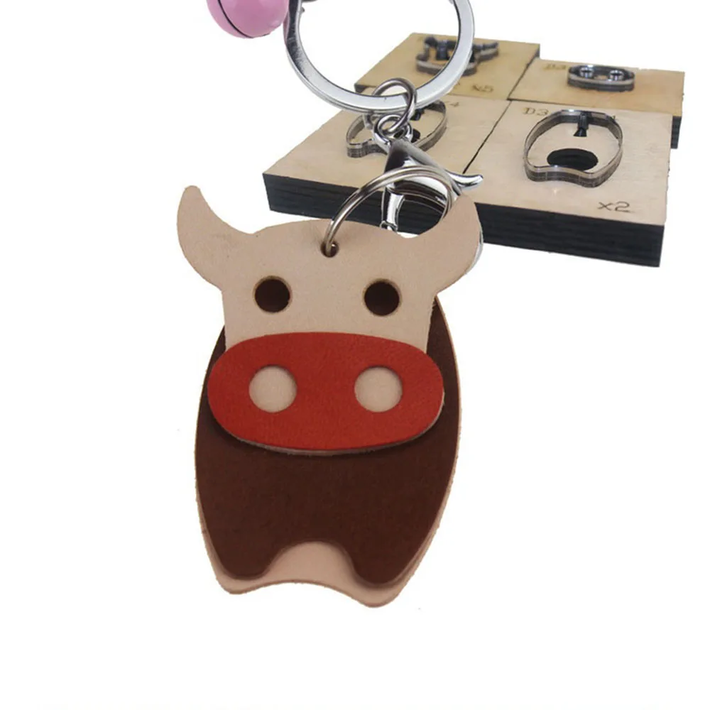 Leatherwork Templates - Key Pendant Wooden Die-cutting Leather Mold