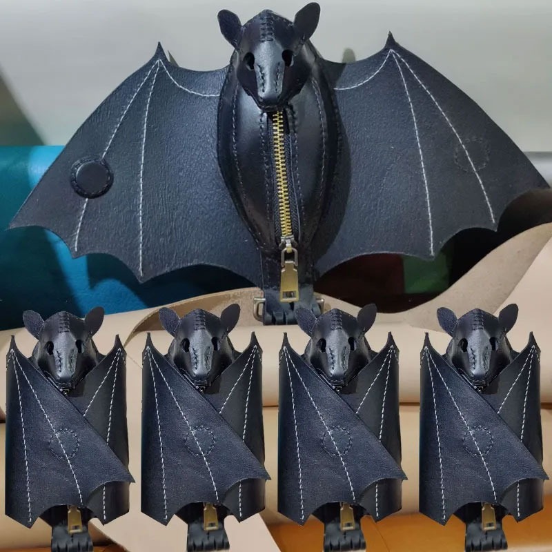 Bat Coin Purse PU Leather Bat  - đánh giá và giá Leatherwork Workshop