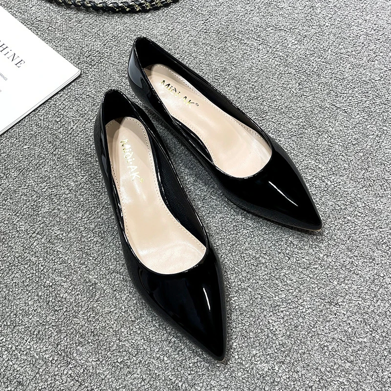 Women Low Small High Heels Sho - đánh giá và giá Leather Work Japan