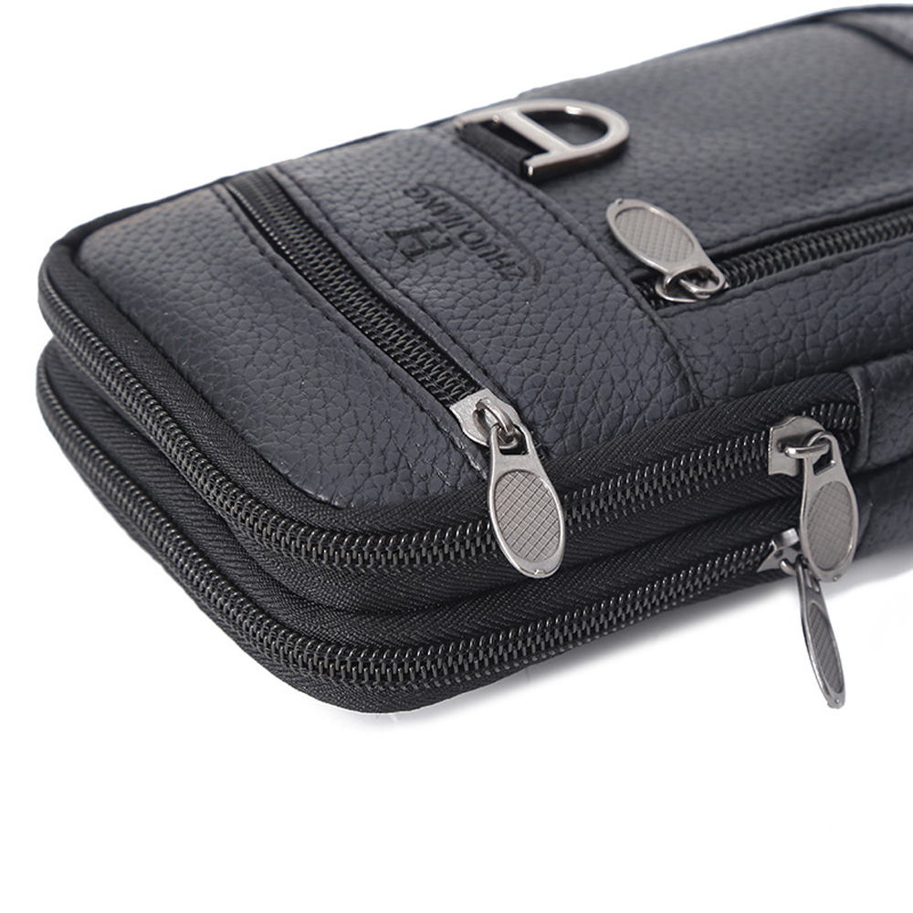 Men Waist Bag Mobile Phone Bag - đánh giá và giá Leather Work Bag
