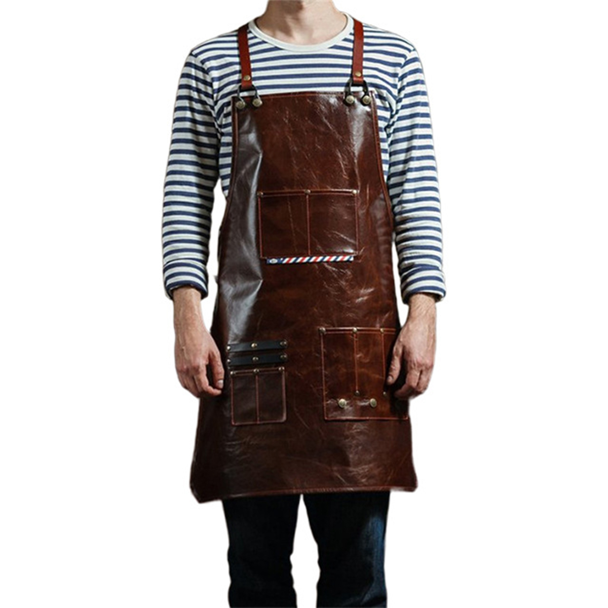 Men's Leather Work Apron with  - đánh giá và giá Leatherwork Workshop