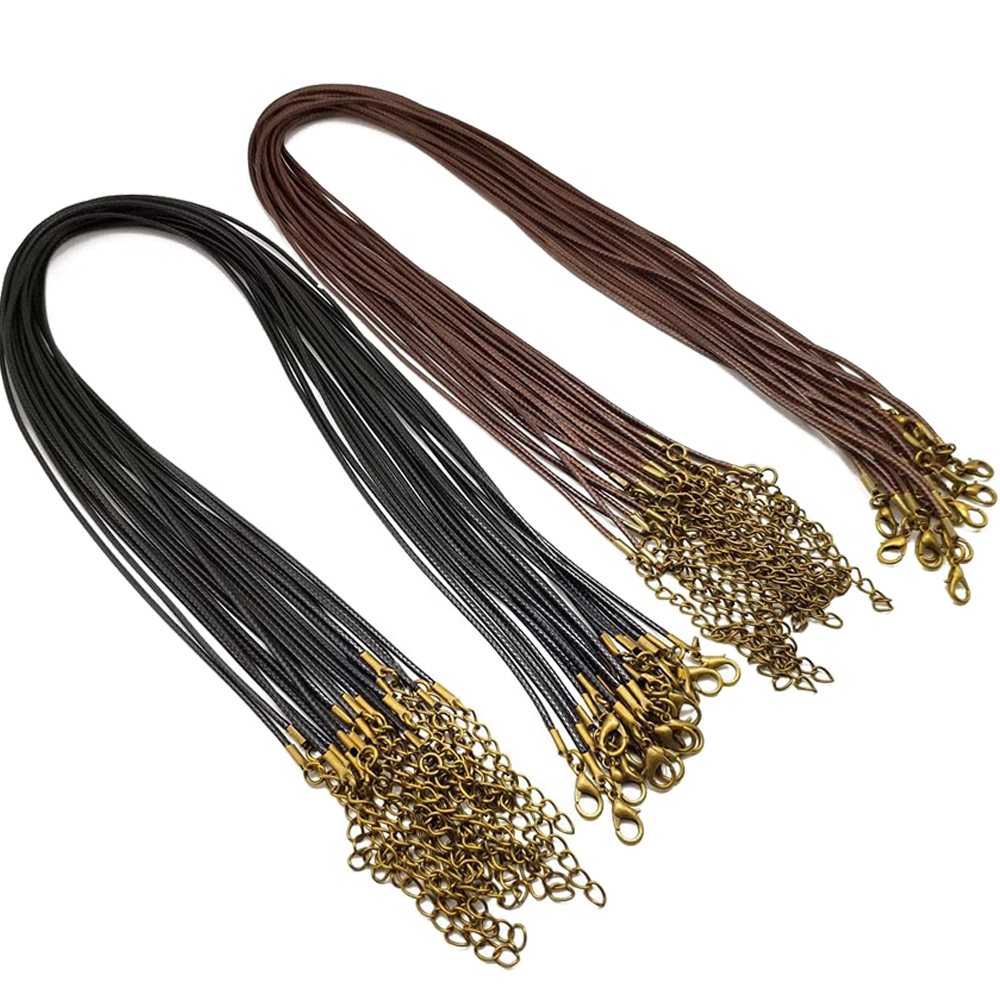 20pcs 45cm Brown Waxed Necklac - đánh giá và giá Leatherwork Beginner