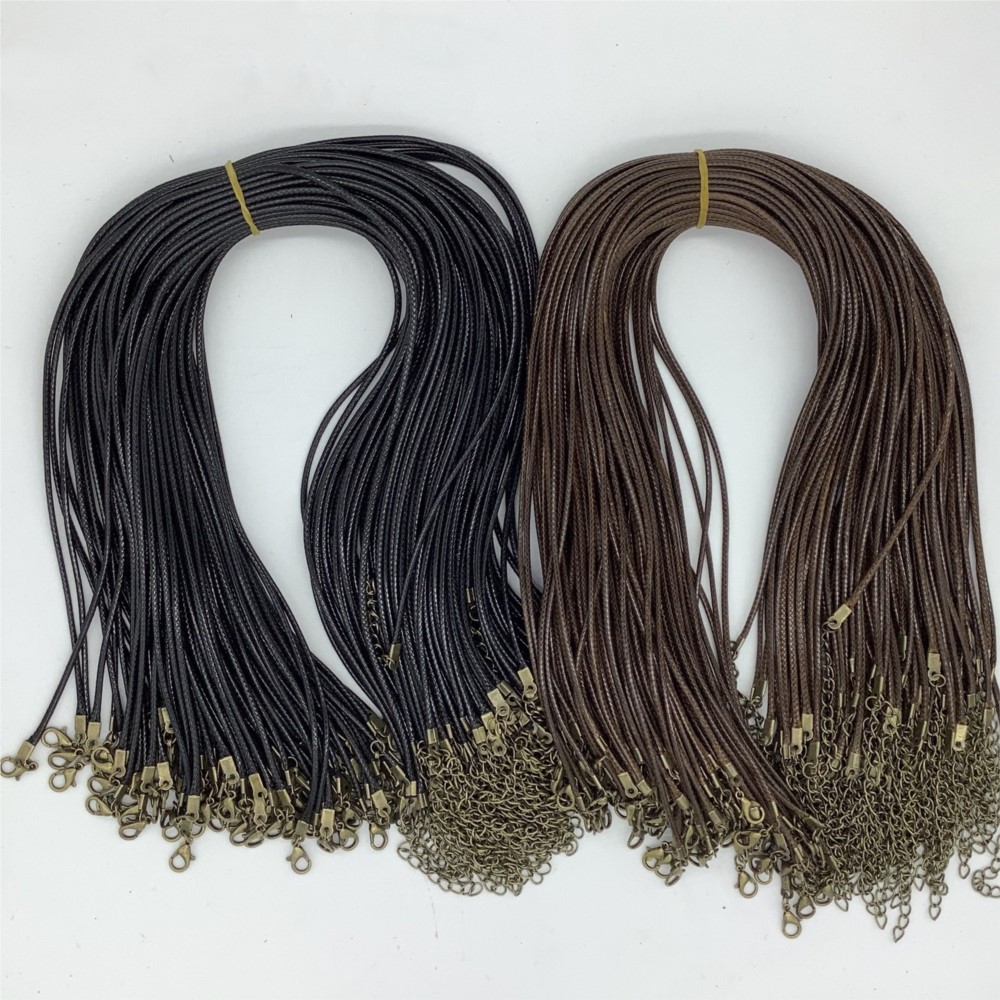 20pcs 45cm Brown Waxed Necklac - đánh giá và giá Leatherwork Beginner