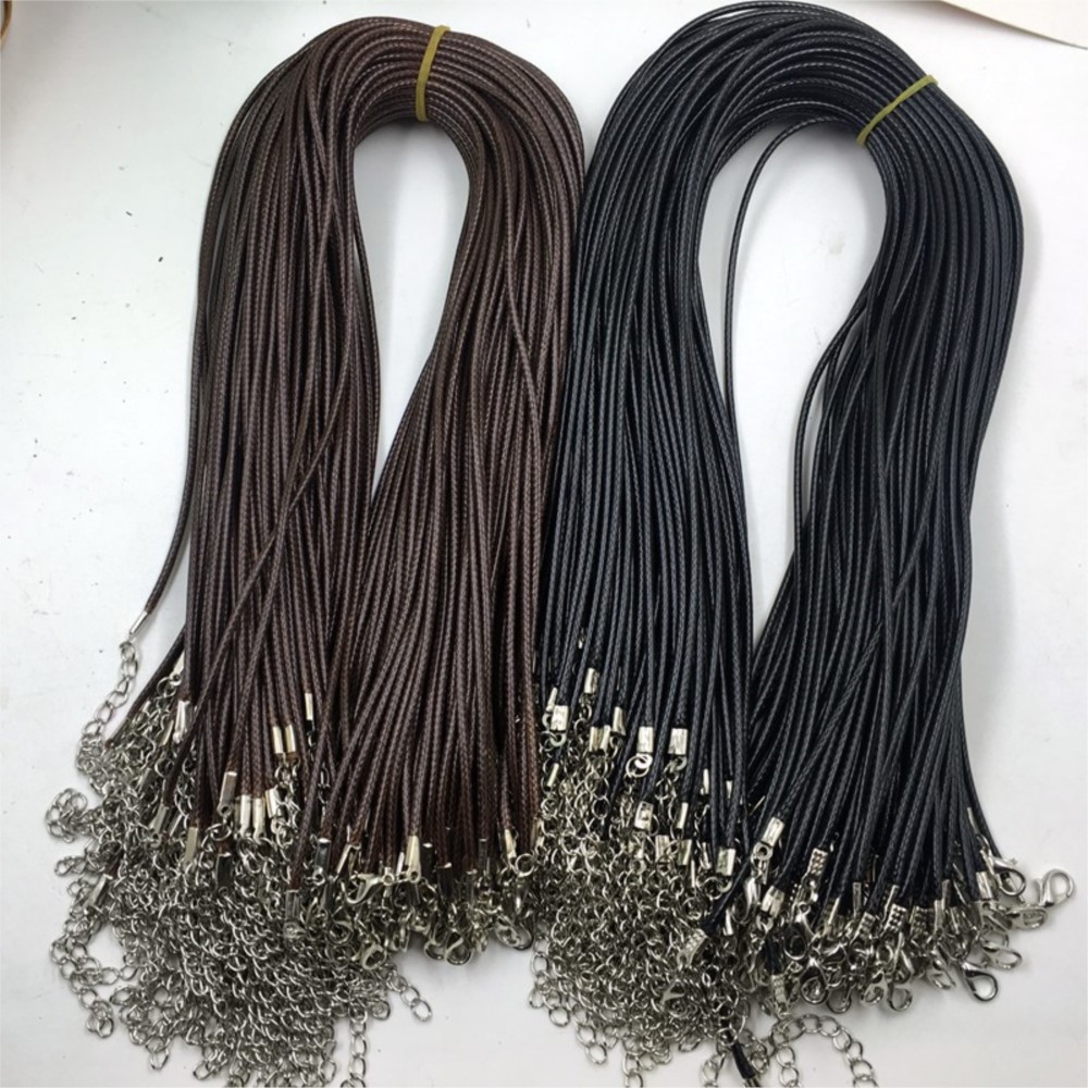 20pcs 45cm Brown Waxed Necklac - đánh giá và giá Leatherwork Beginner