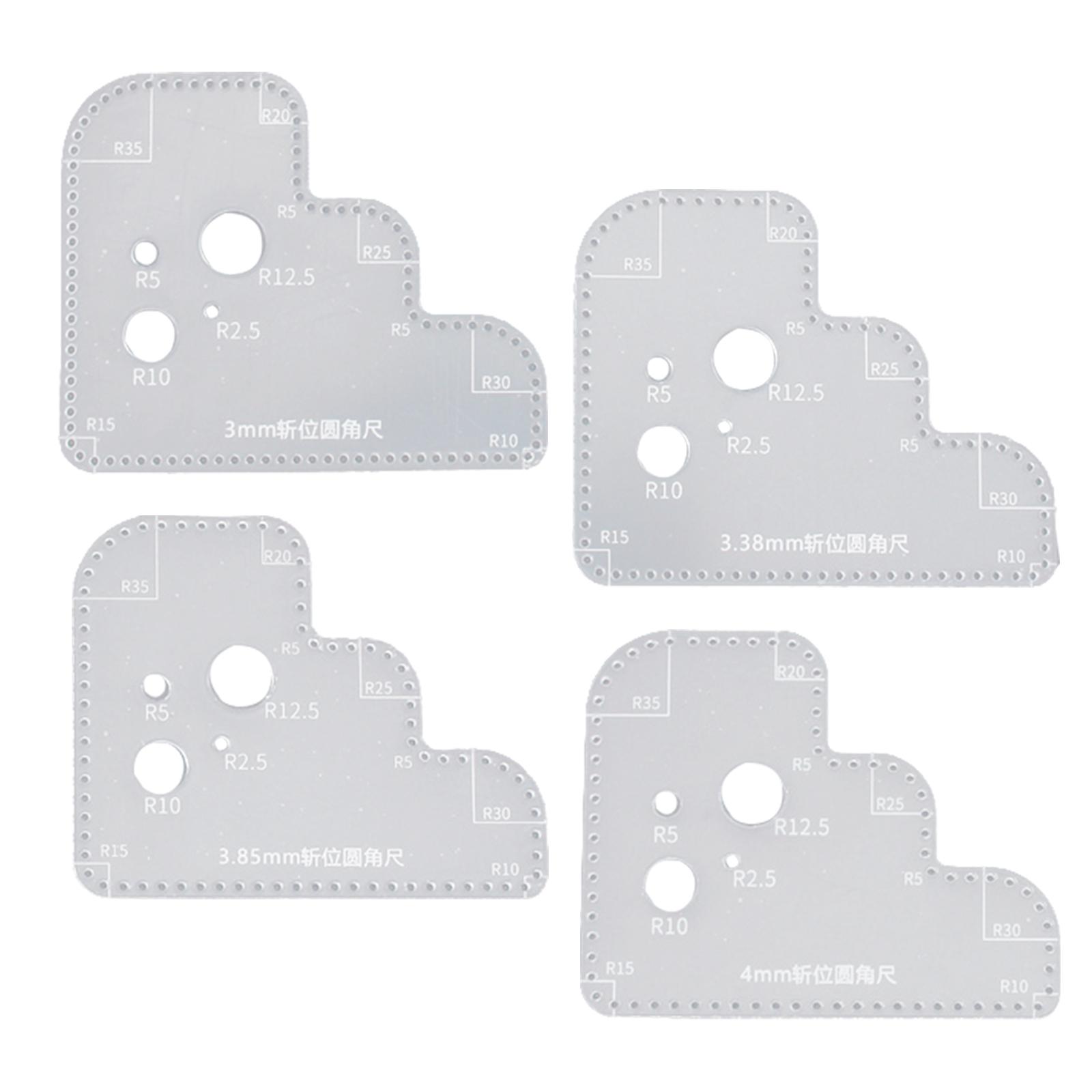 Clear Acrylic Circle Template  - đánh giá và giá Leatherwork Templates