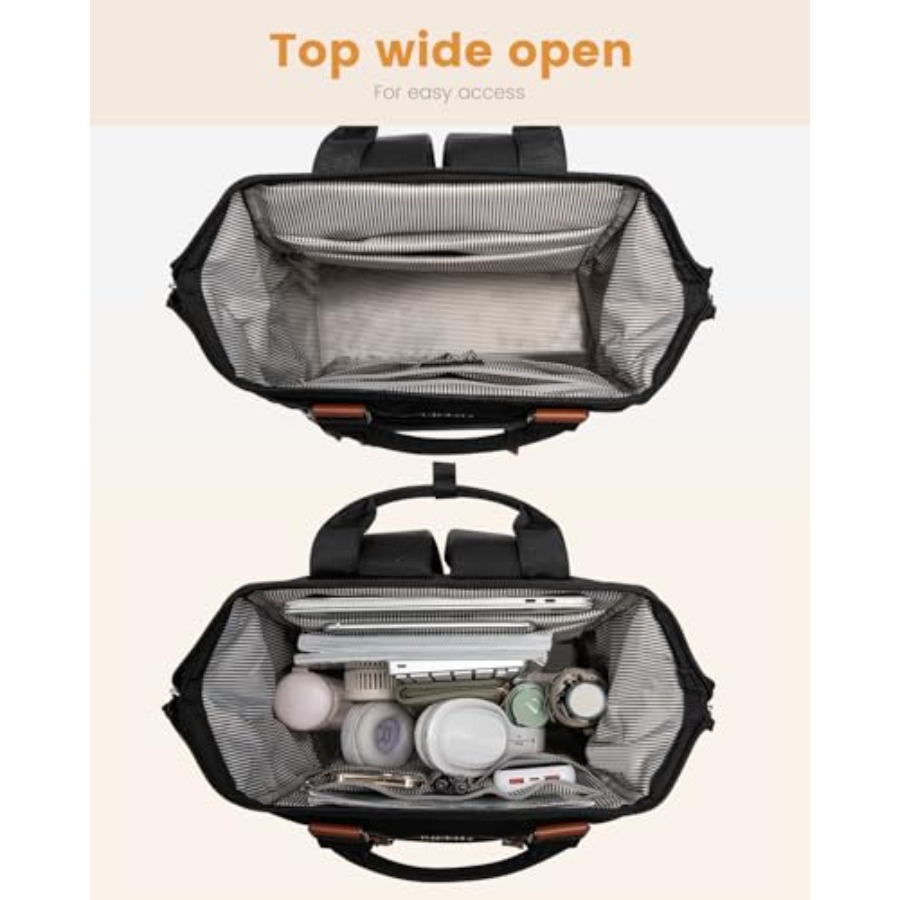 Laptop Backpack for Women, Tea - đánh giá và giá Leather Work Bag