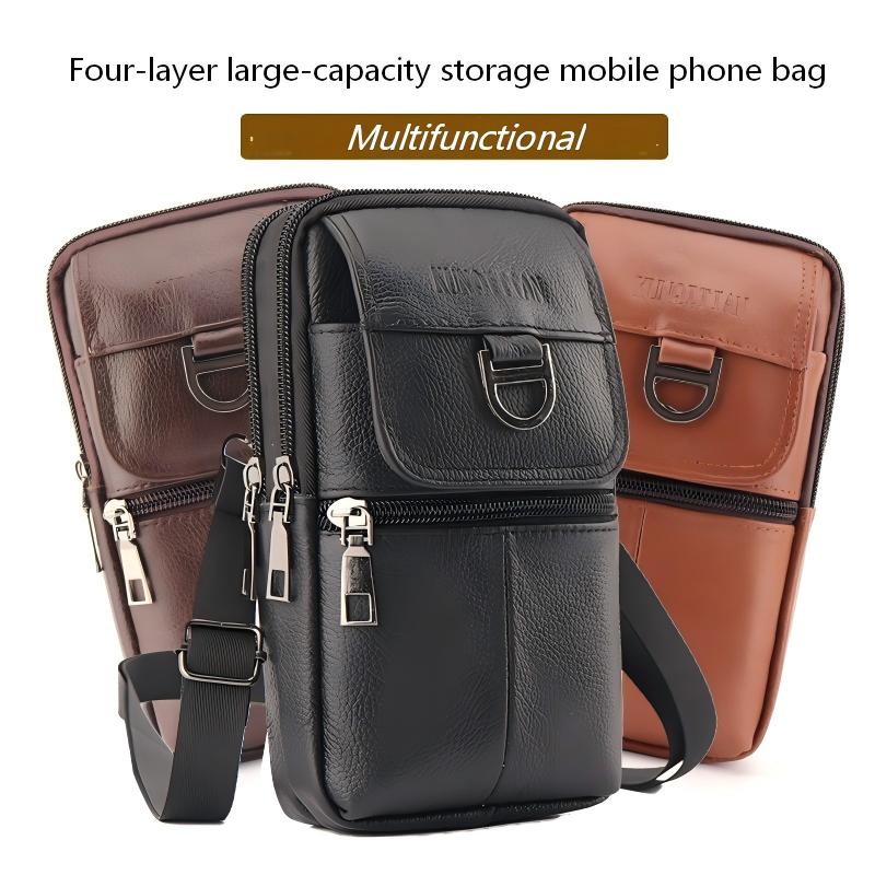 Men's Leather Waist Bag - Larg - đánh giá và giá Leather Work Bag